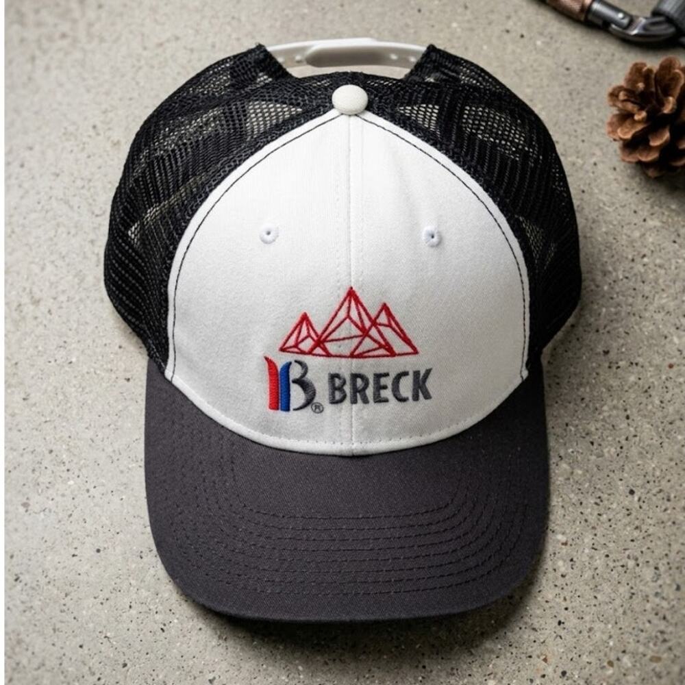 Ouray Breckenridge Trucker Hat Colorado Mountain Geometric Logo Snapback Cap